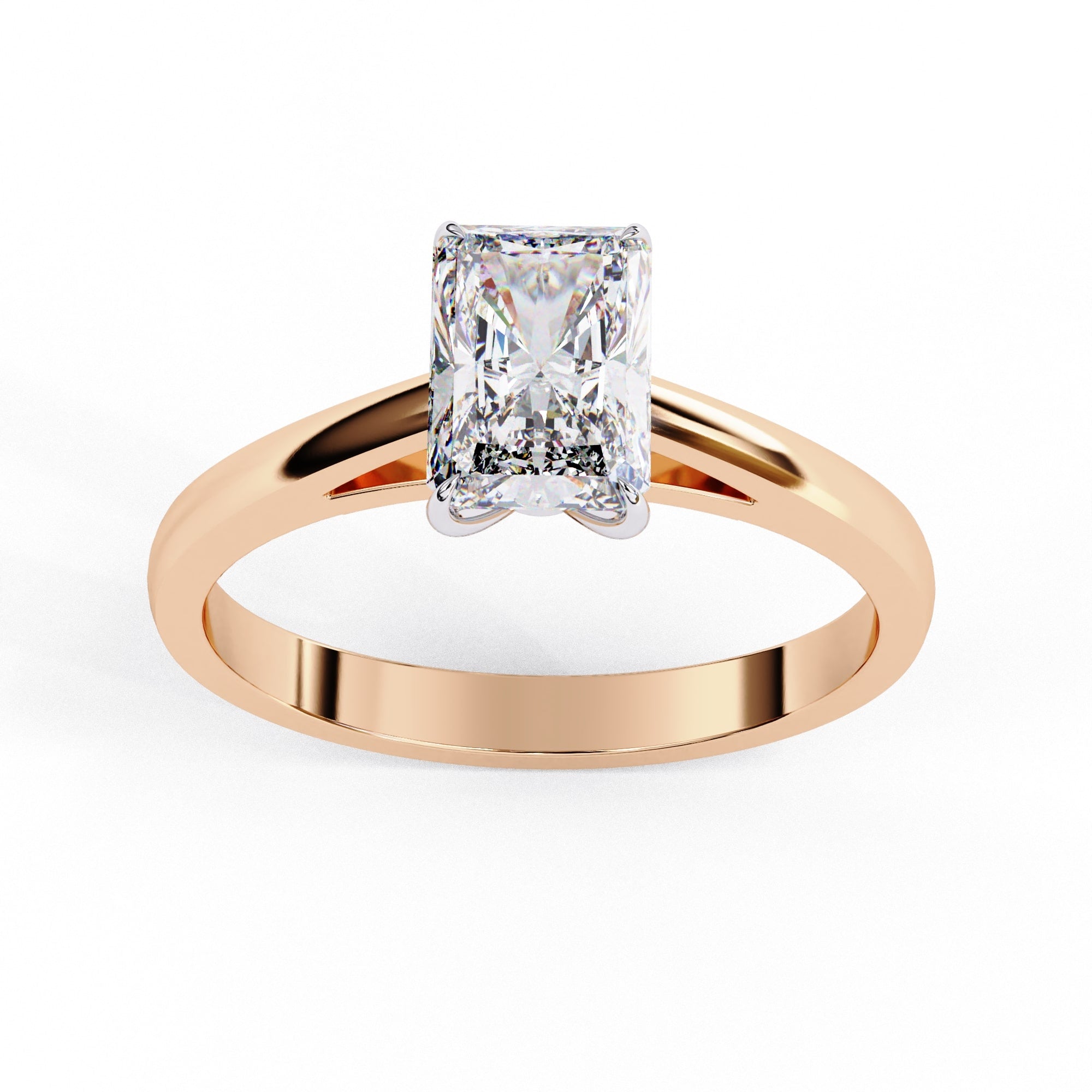 Elegant Central Stone Solitaire Ring