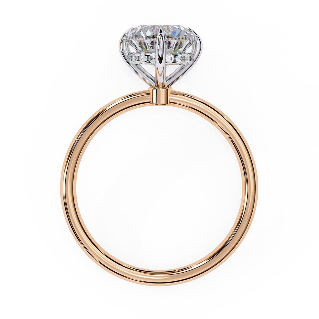 Elegant Diamond Center Stone Ring with Side Accents