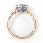 Elegant Central Stone Diamond Ring with Radiant Side Accents