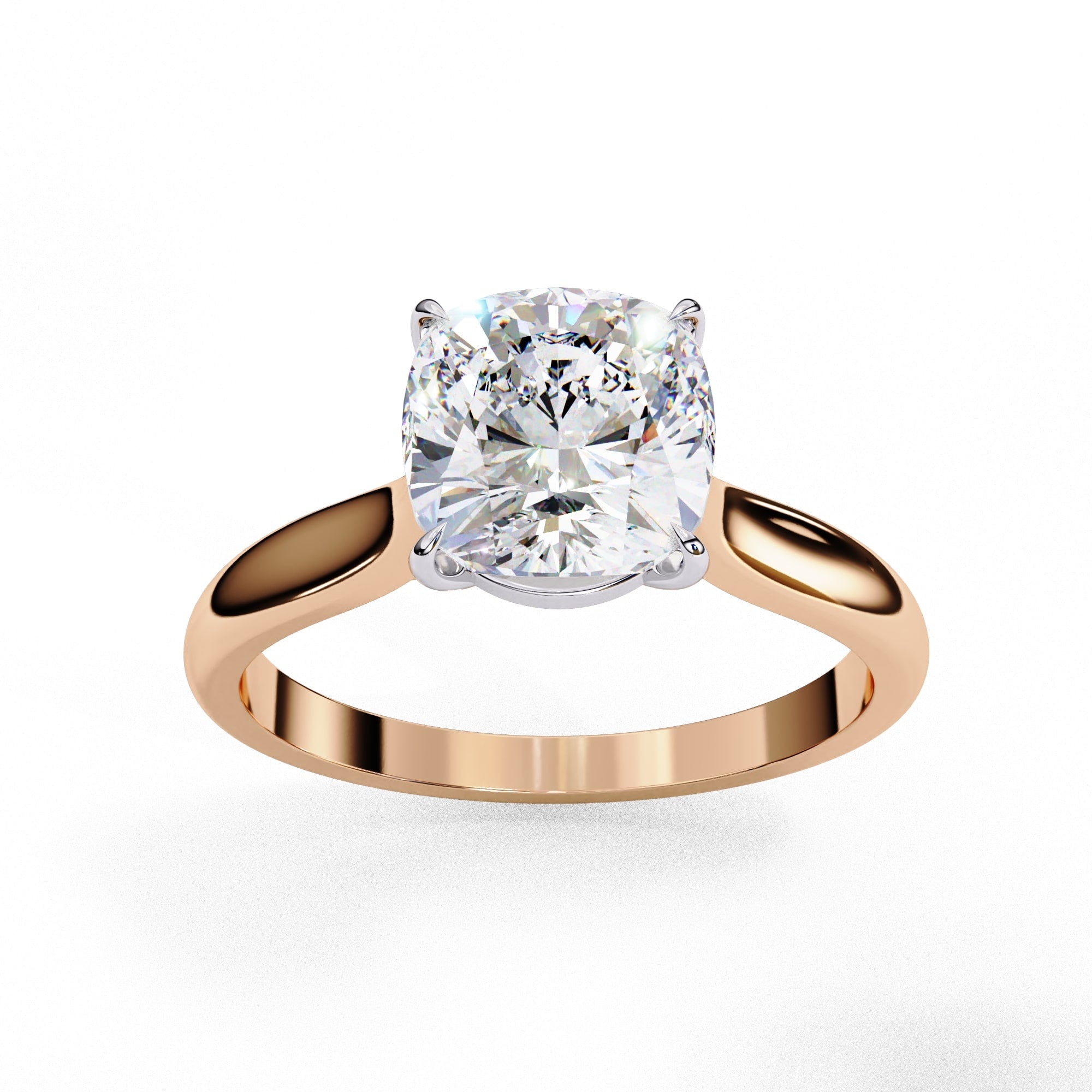 Elegant Central Stone Solitaire Ring