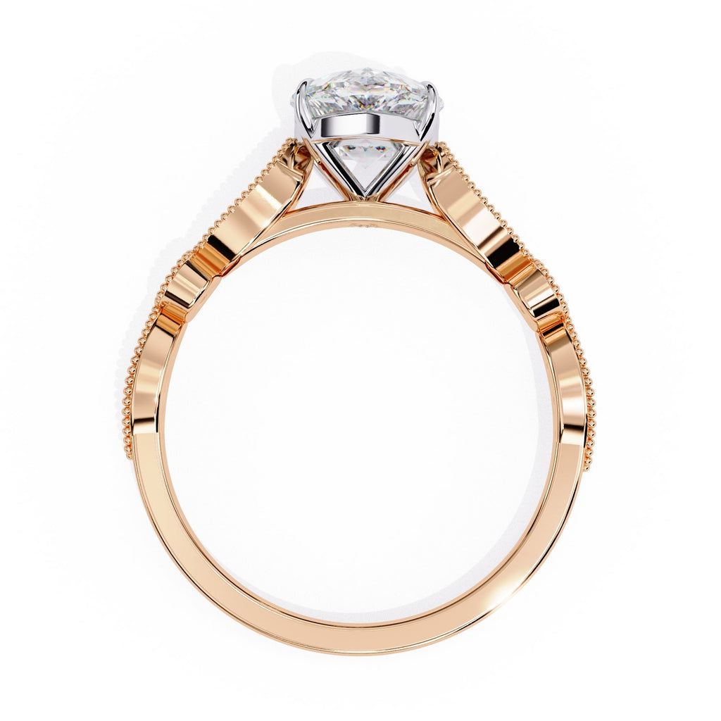 Elegant Diamond Central Stone Ring