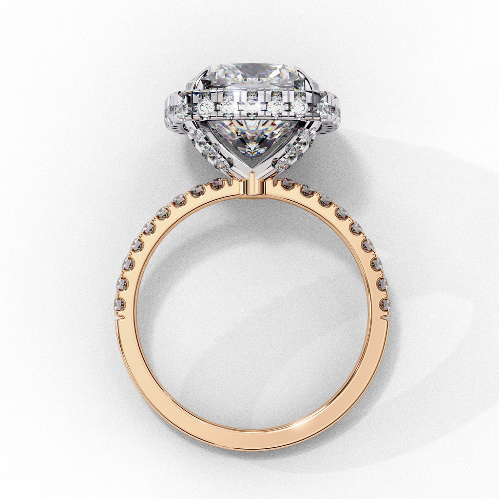 Elegant Diamond Side Stone Brilliance Ring