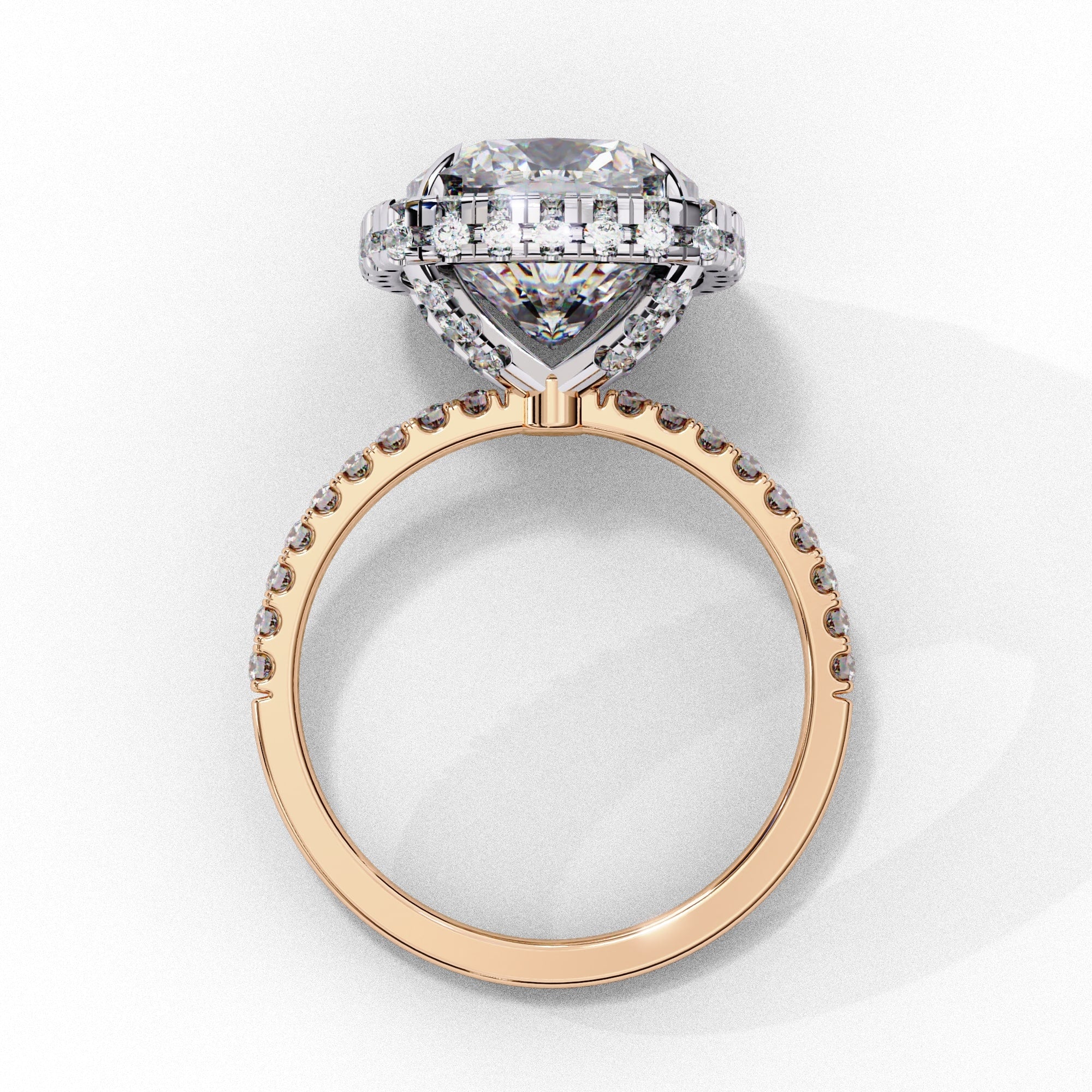 Elegant Diamond Side Stone Brilliance Ring