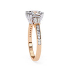 Elegant Central Stone Diamond Ring with Side Accents