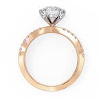 Elegant Central Stone Diamond Ring with Side Accents