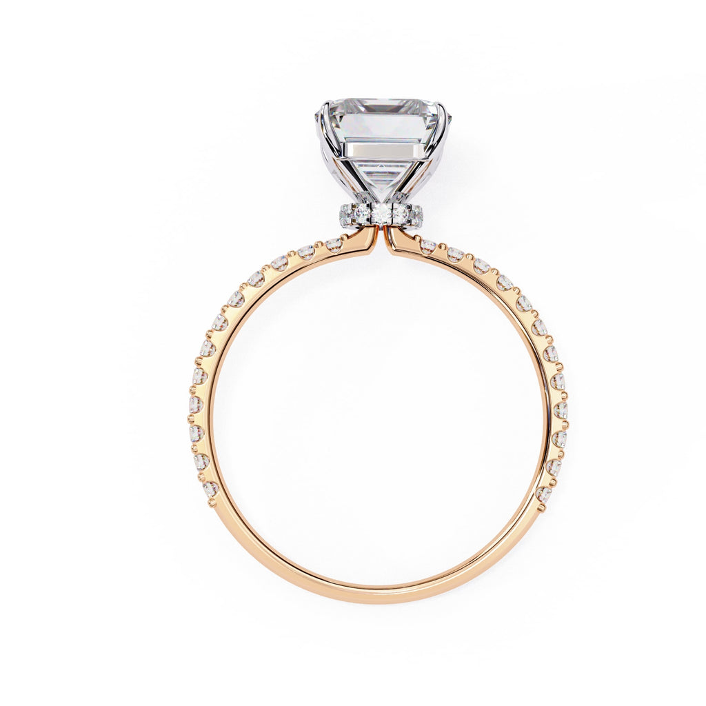 Radiant Central Stone Diamond Halo Ring