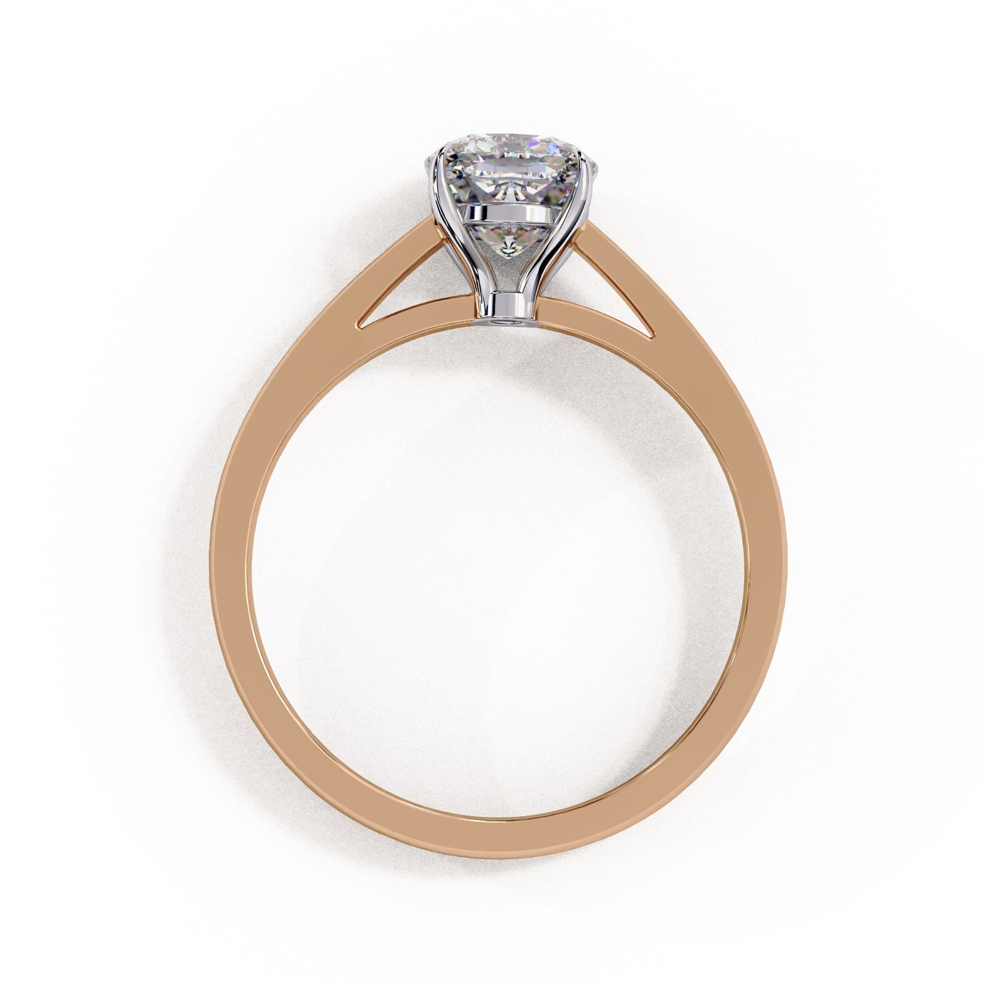 Elegant Central Stone Solitaire Ring