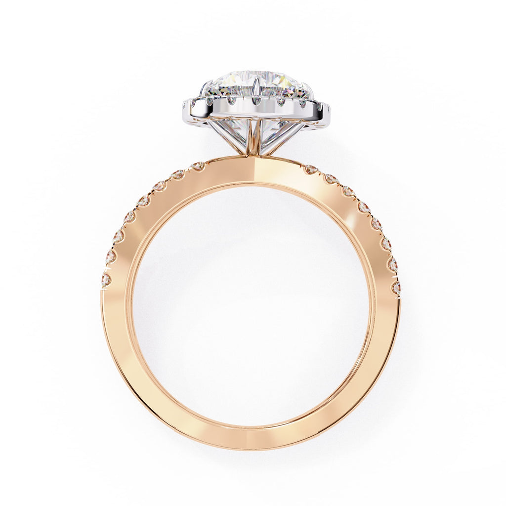 Elegant Central Stone Diamond Ring with Radiant Side Accents