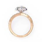 Elegant Central Stone Diamond Ring with Radiant Side Accents