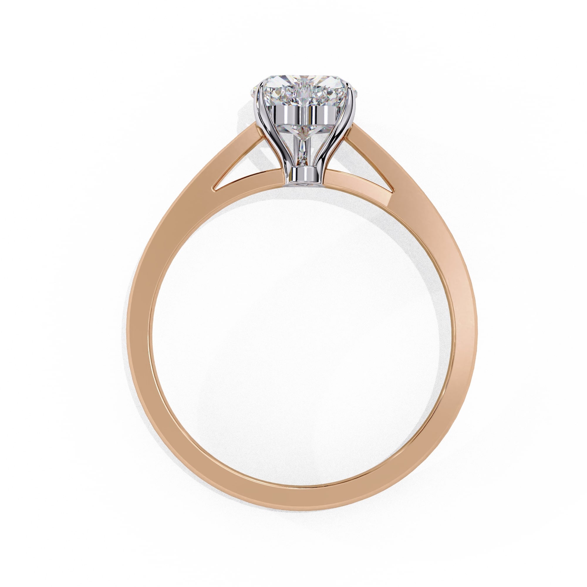 Elegant Solitaire Central Stone Diamond Ring