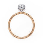 Elegant Diamond Central Stone Side Accent Ring