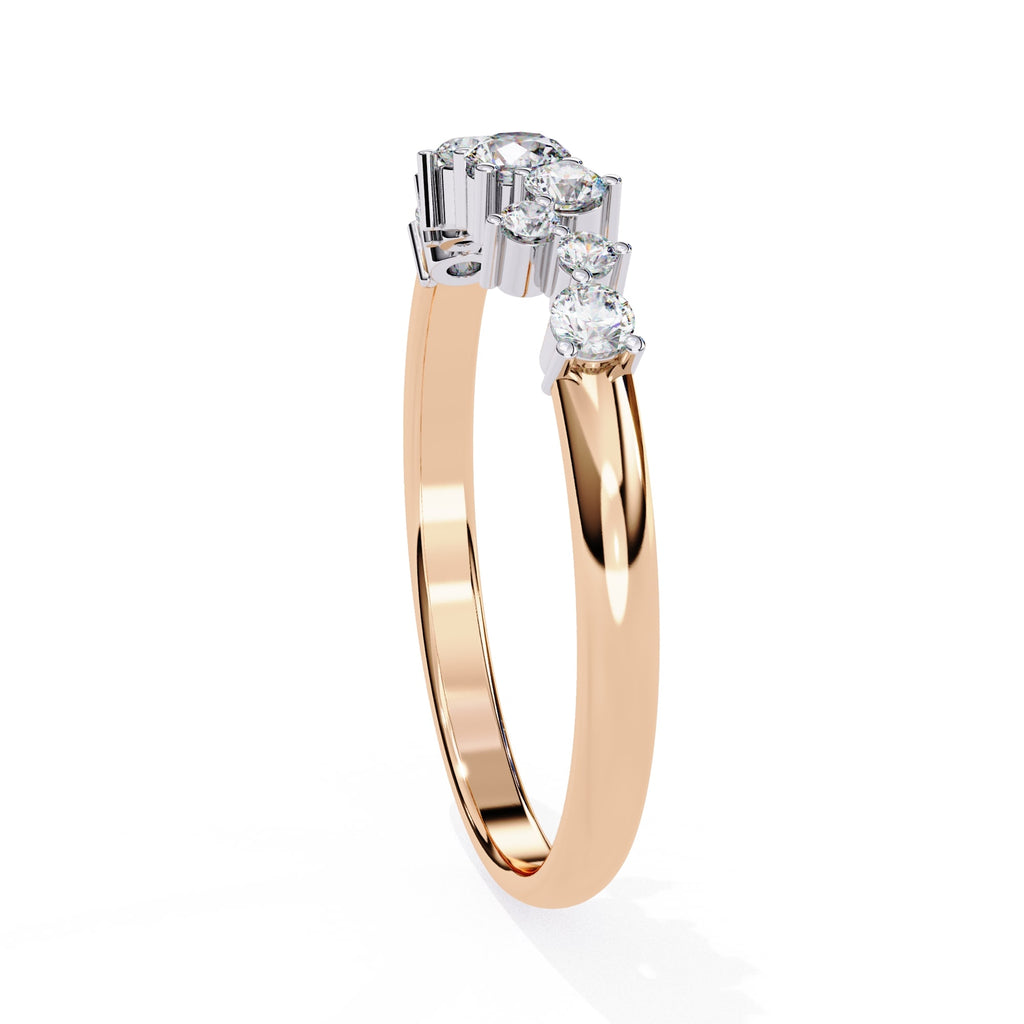 Elegant Diamond Side Stone Brilliance Ring