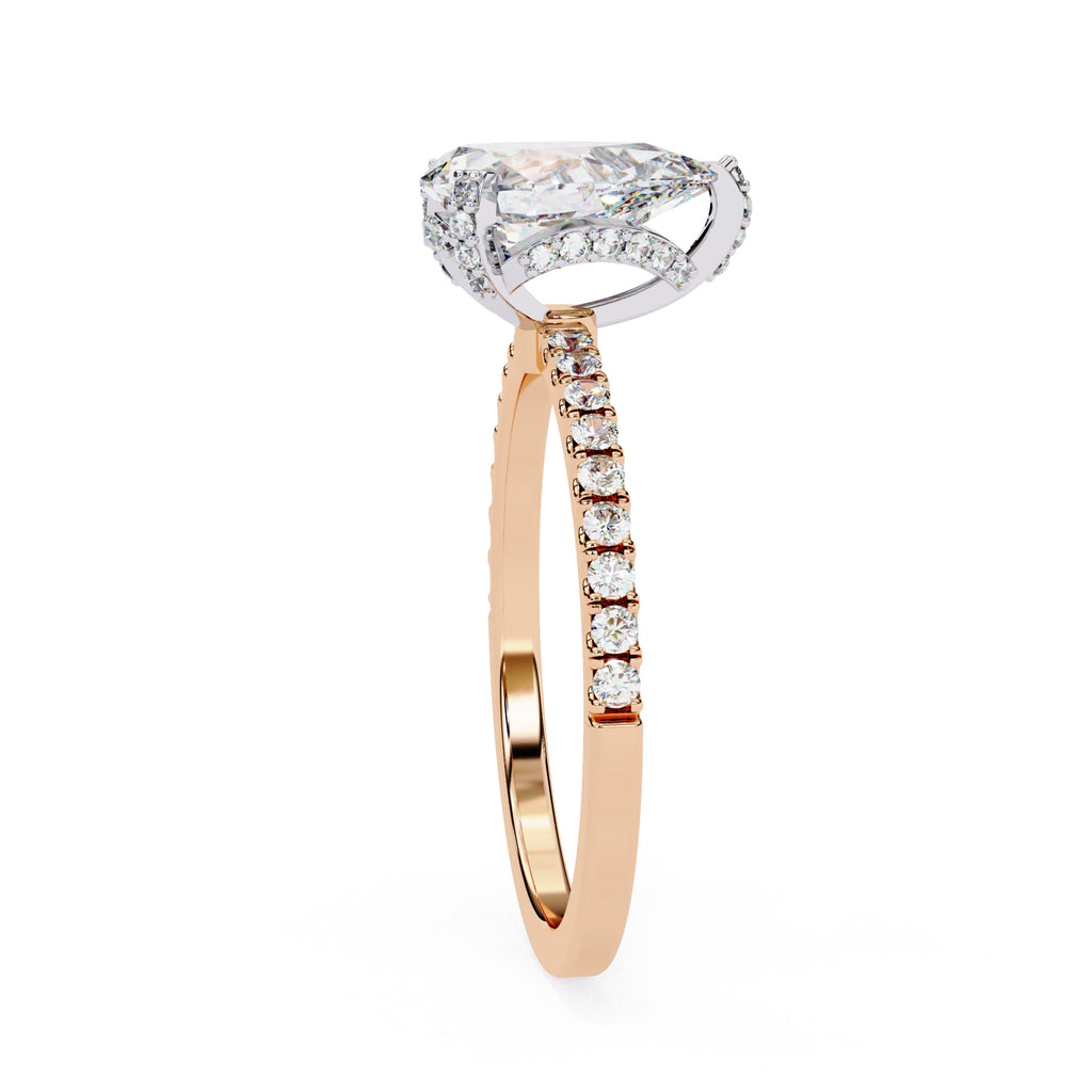 Elegant Radiance Central Stone Diamond Ring