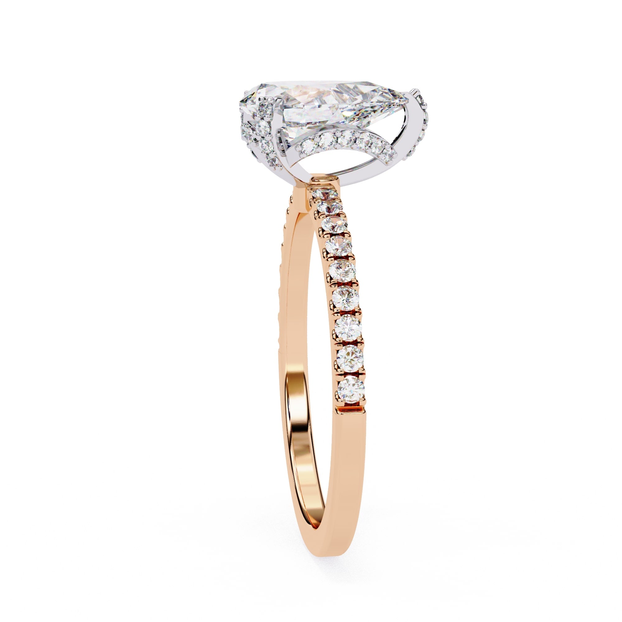 Elegant Radiance Central Stone Diamond Ring