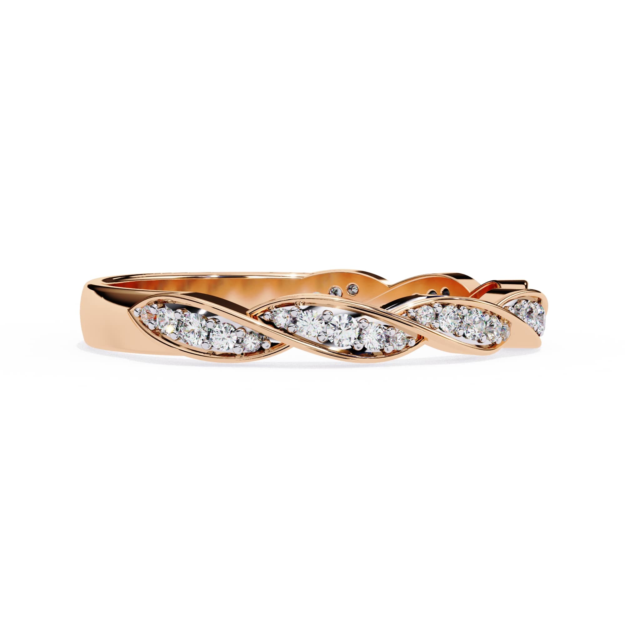 Elegant Diamond Side Stone Brilliance Ring