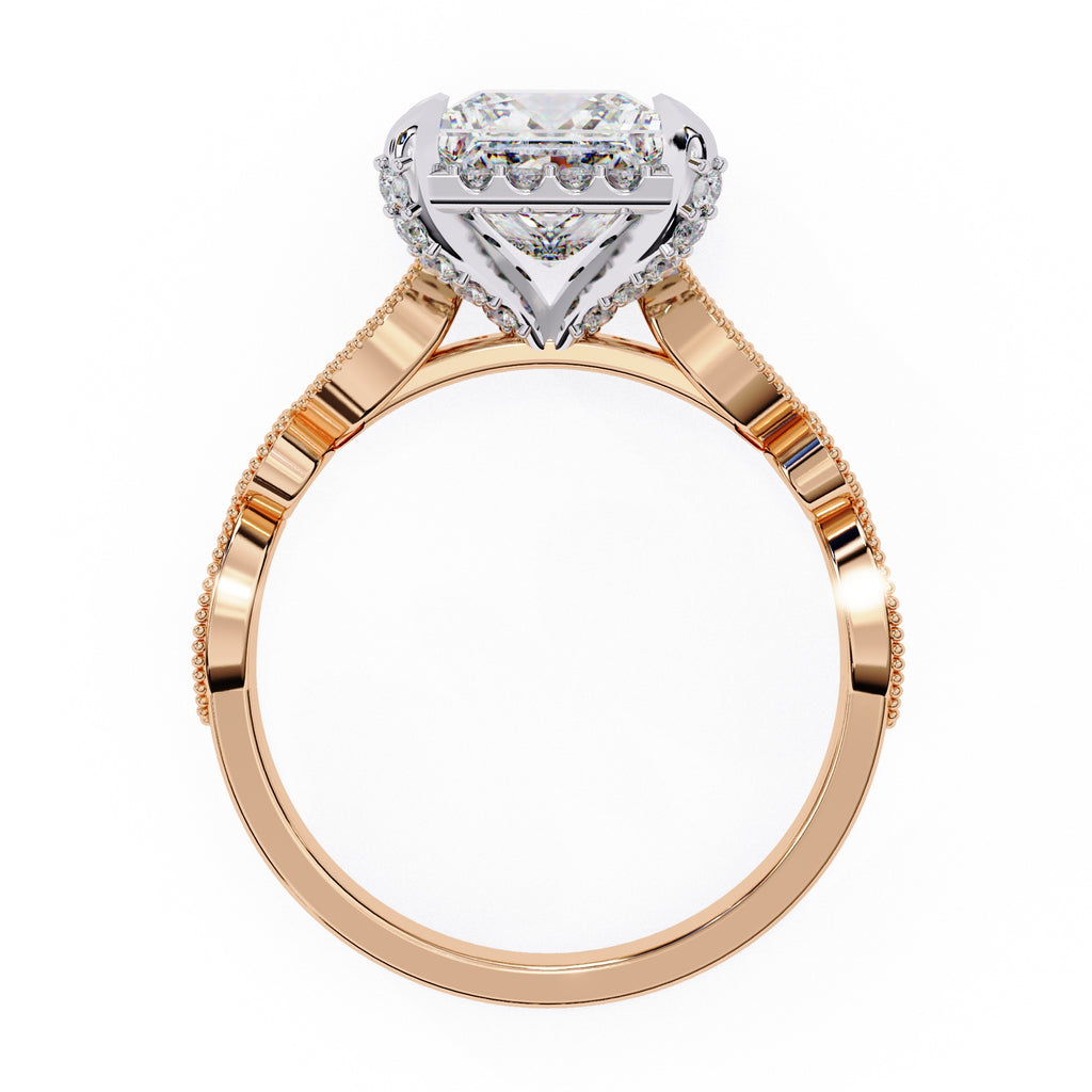 Elegant Diamond Side Stone Brilliance Ring