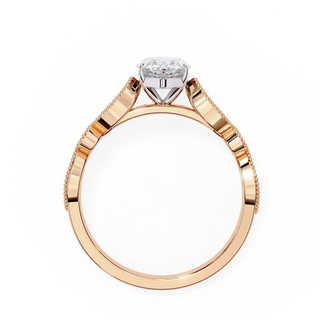 Elegant Central Stone Diamond Ring with Side Accents