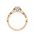 Elegant Central Stone Diamond Ring with Side Accents