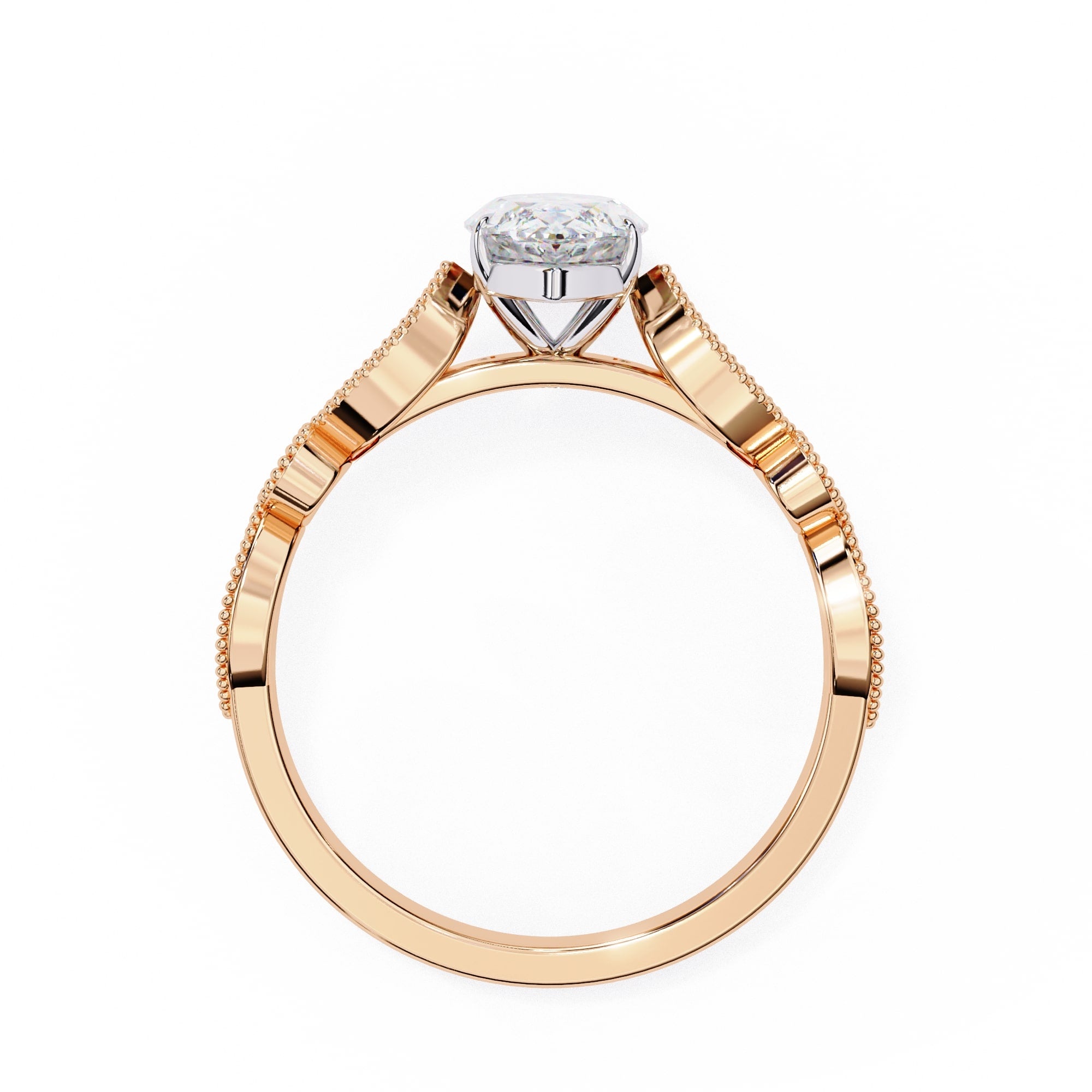 Elegant Central Stone Diamond Ring with Side Accents
