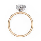 Elegant Central Stone Diamond Ring with Side Accents