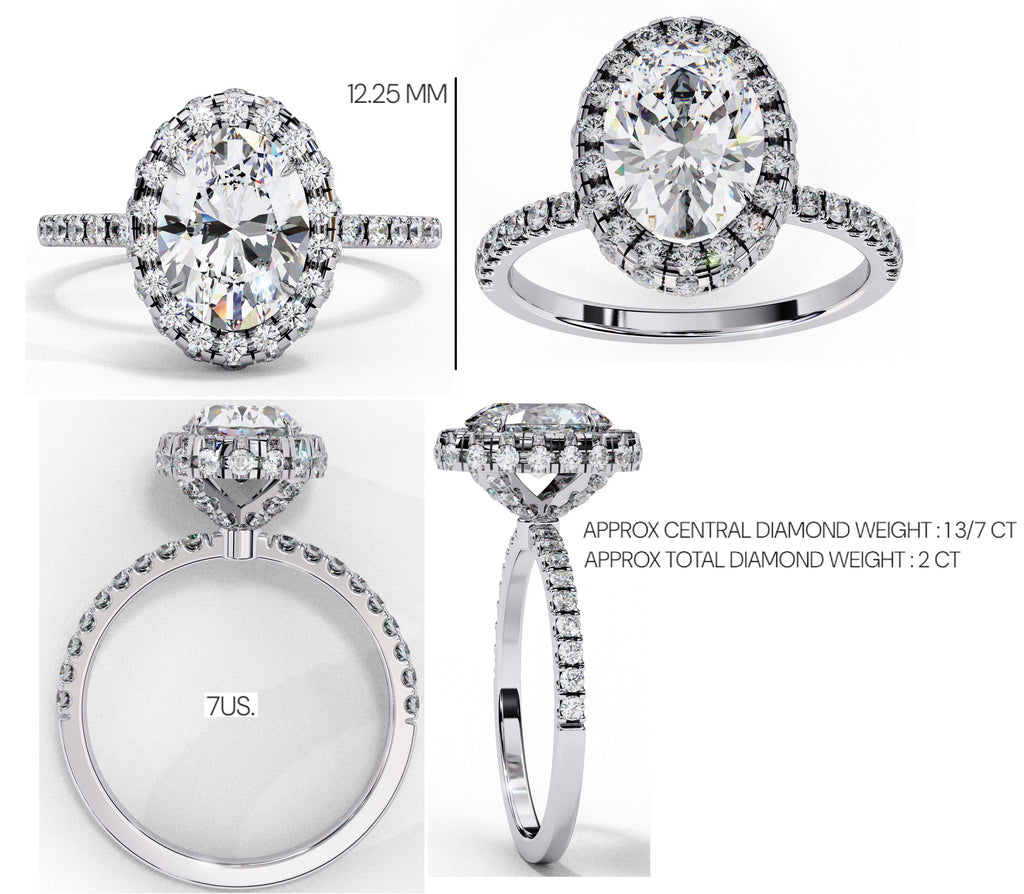 Elegant Diamond Side Stone Brilliance Ring
