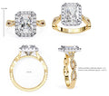 Elegant Central Stone Diamond Ring with Side Brilliance