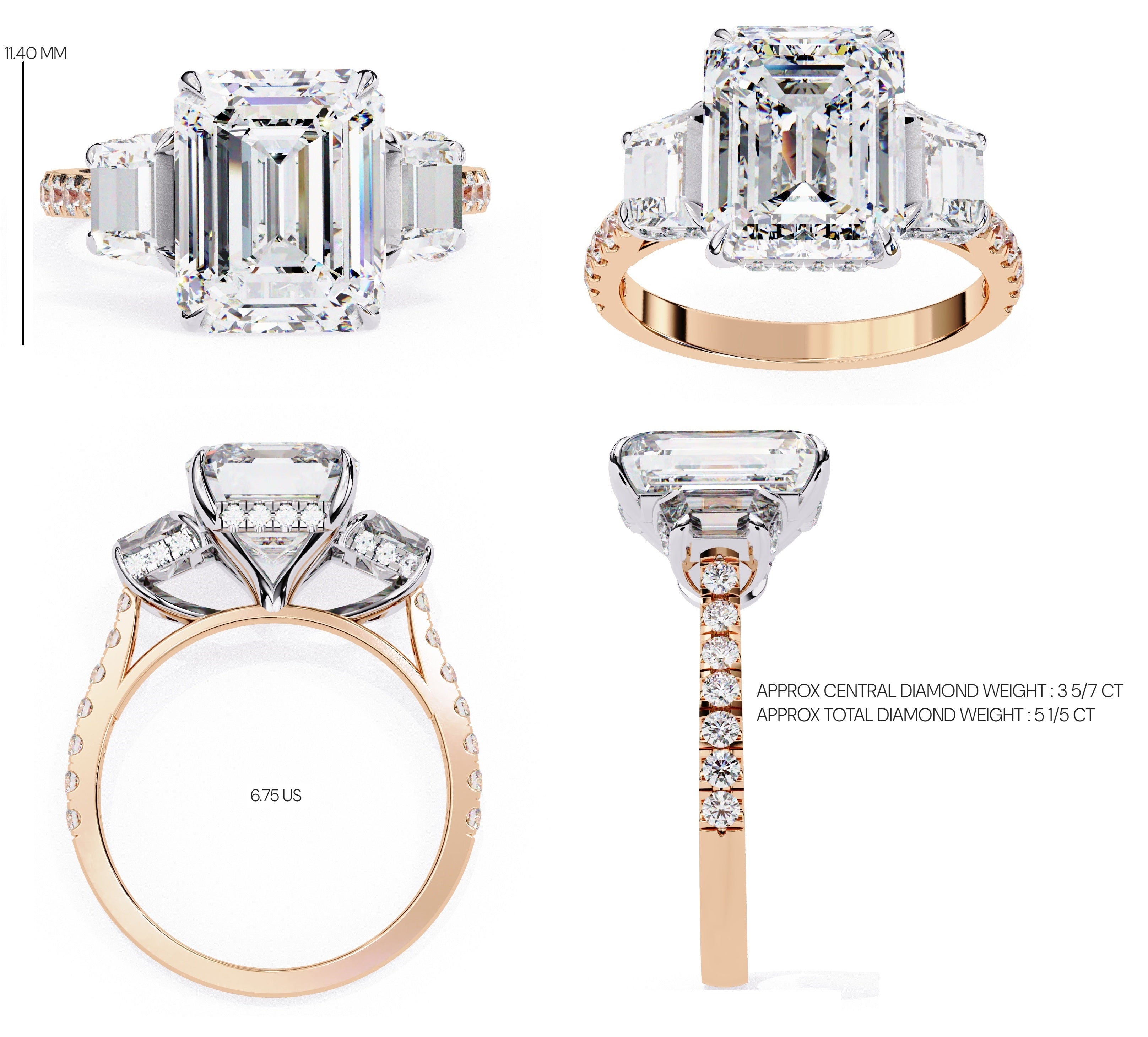 Elegant Central Stone Brilliance Diamond Ring
