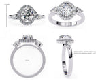 Elegant Diamond Side Stone Brilliance Ring