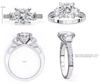 Elegant Diamond Side Stone Brilliance Ring