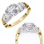 Elegant Central Stone Solitaire Ring