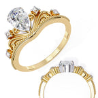Elegant Radiance Central Stone Diamond Ring