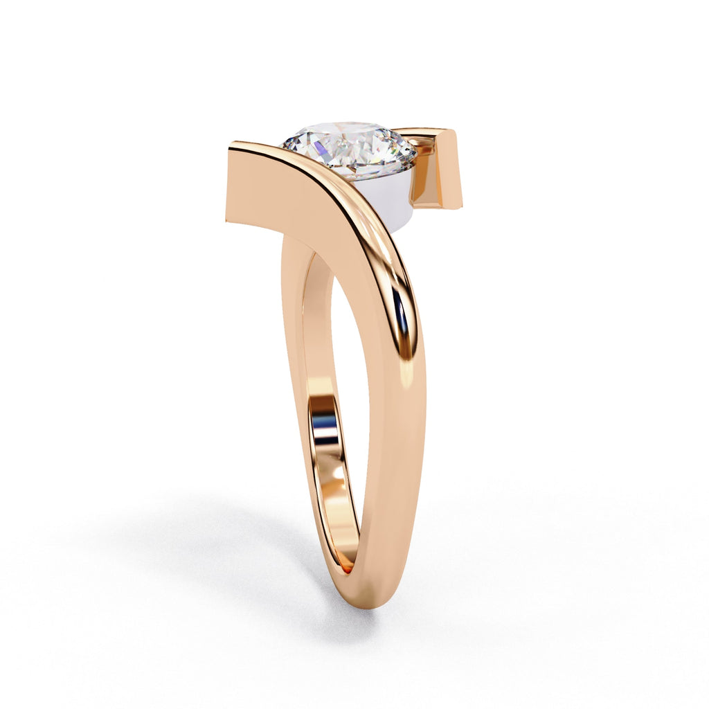 Brilliant Solitaire Diamond Engagement Ring with Timeless Central Stone Setting
