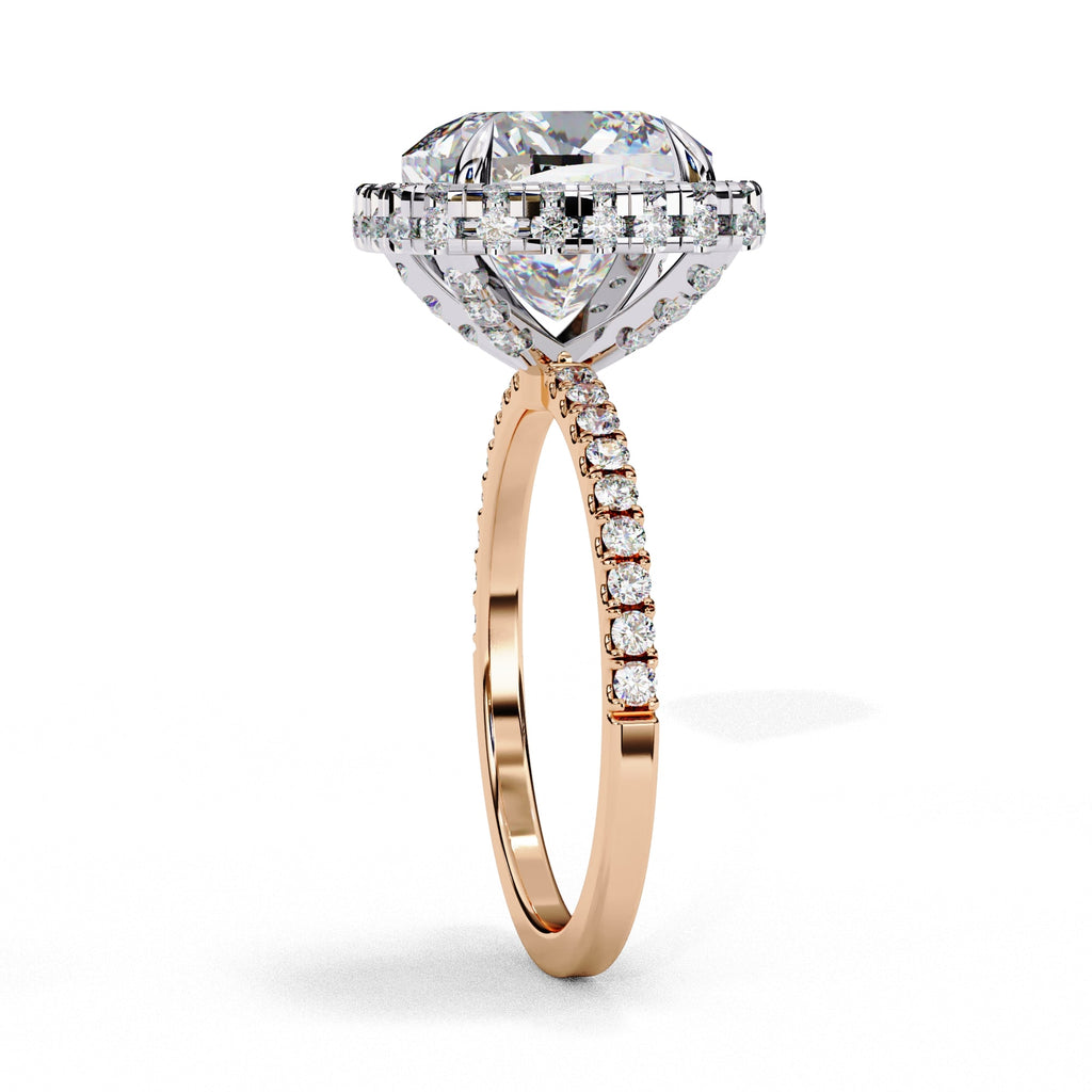 Elegant Diamond Side Stone Brilliance Ring