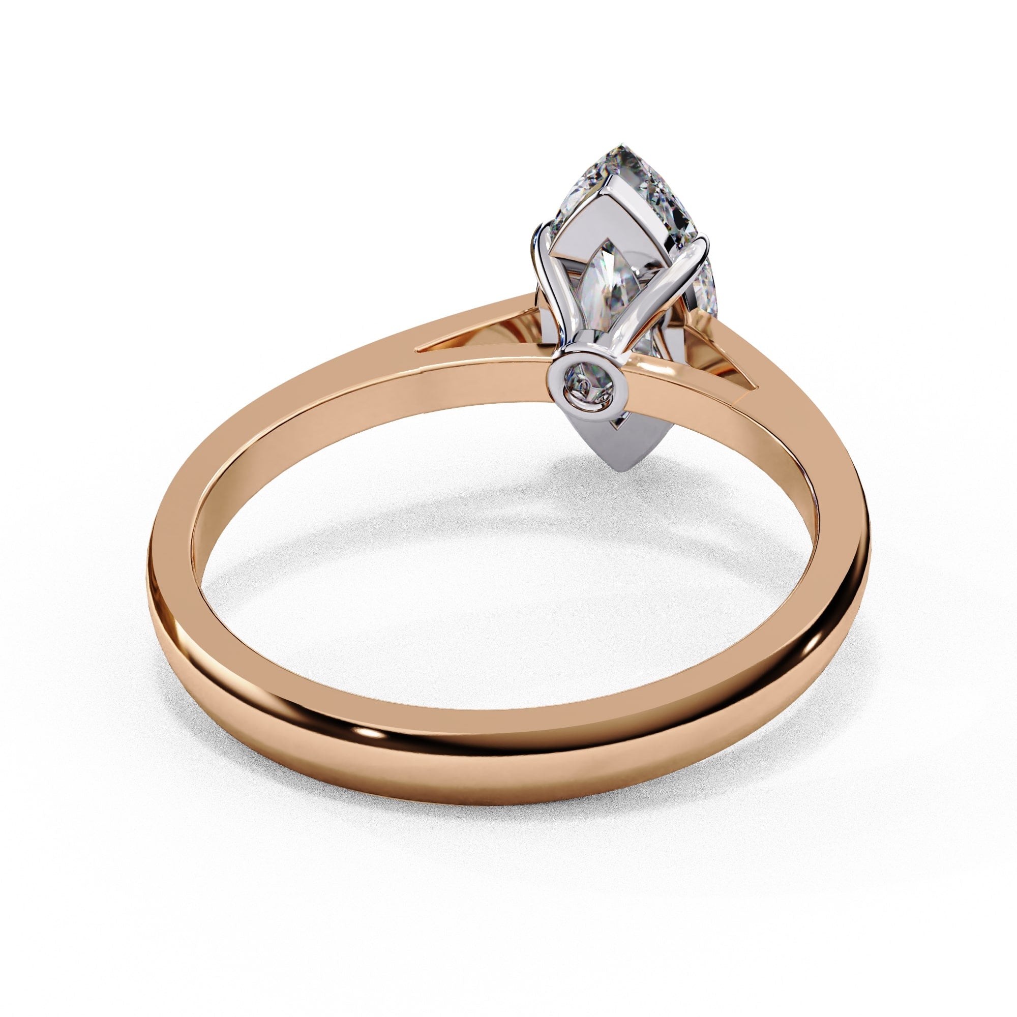 Elegant Central Stone Solitaire Ring