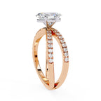 Elegant Radiance Central Stone Diamond Ring
