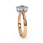 Elegant Central Stone Diamond Ring with Side Stone Brilliance