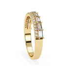 Elegant Diamond Side Stone Brilliance Ring