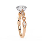 Elegant Central Stone Diamond Ring with Radiant Side Accents