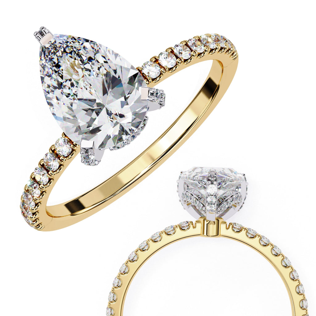 Elegant Radiance Central Stone Diamond Ring