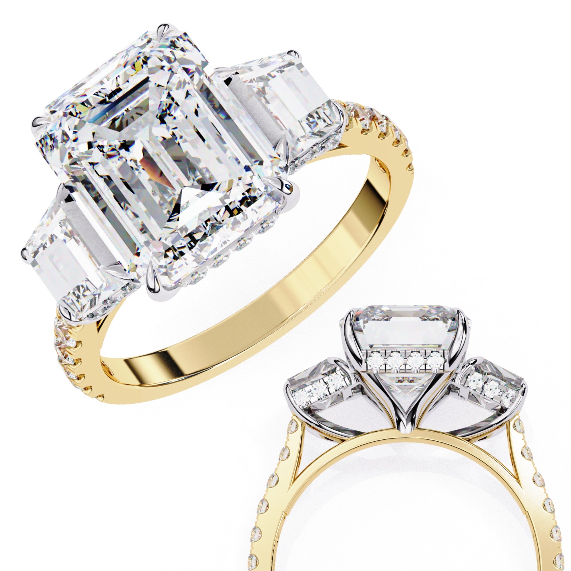 Elegant Central Stone Brilliance Diamond Ring