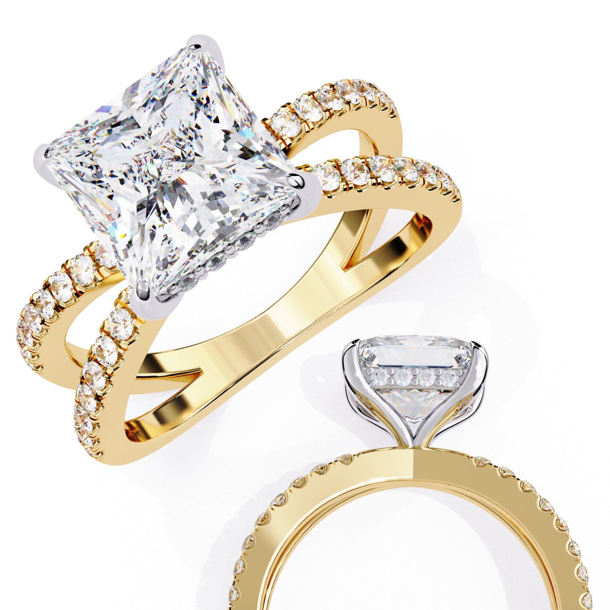 Elegant Central Stone Diamond Brilliance Ring