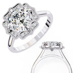 Elegant Diamond Central Stone Ring