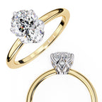 Elegant Radiance Central Solitaire Ring with Side Accents