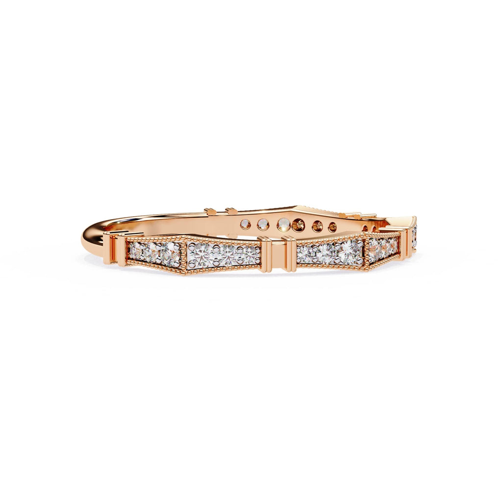 Elegant Diamond Side Stone Brilliance Ring