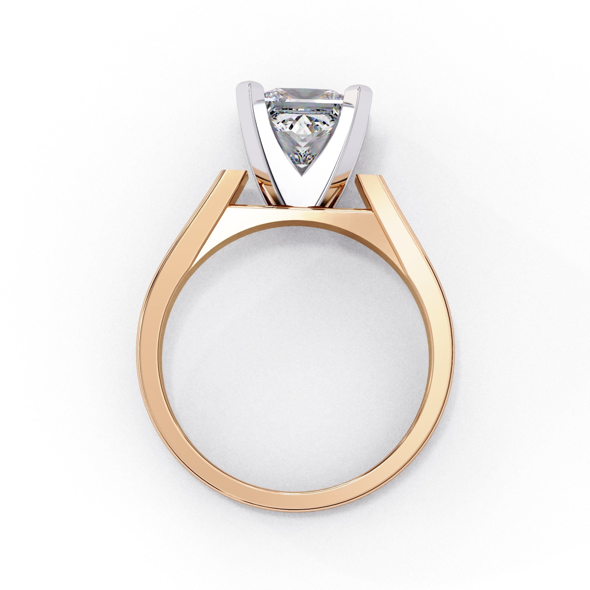 Elegant Central Stone Solitaire Ring
