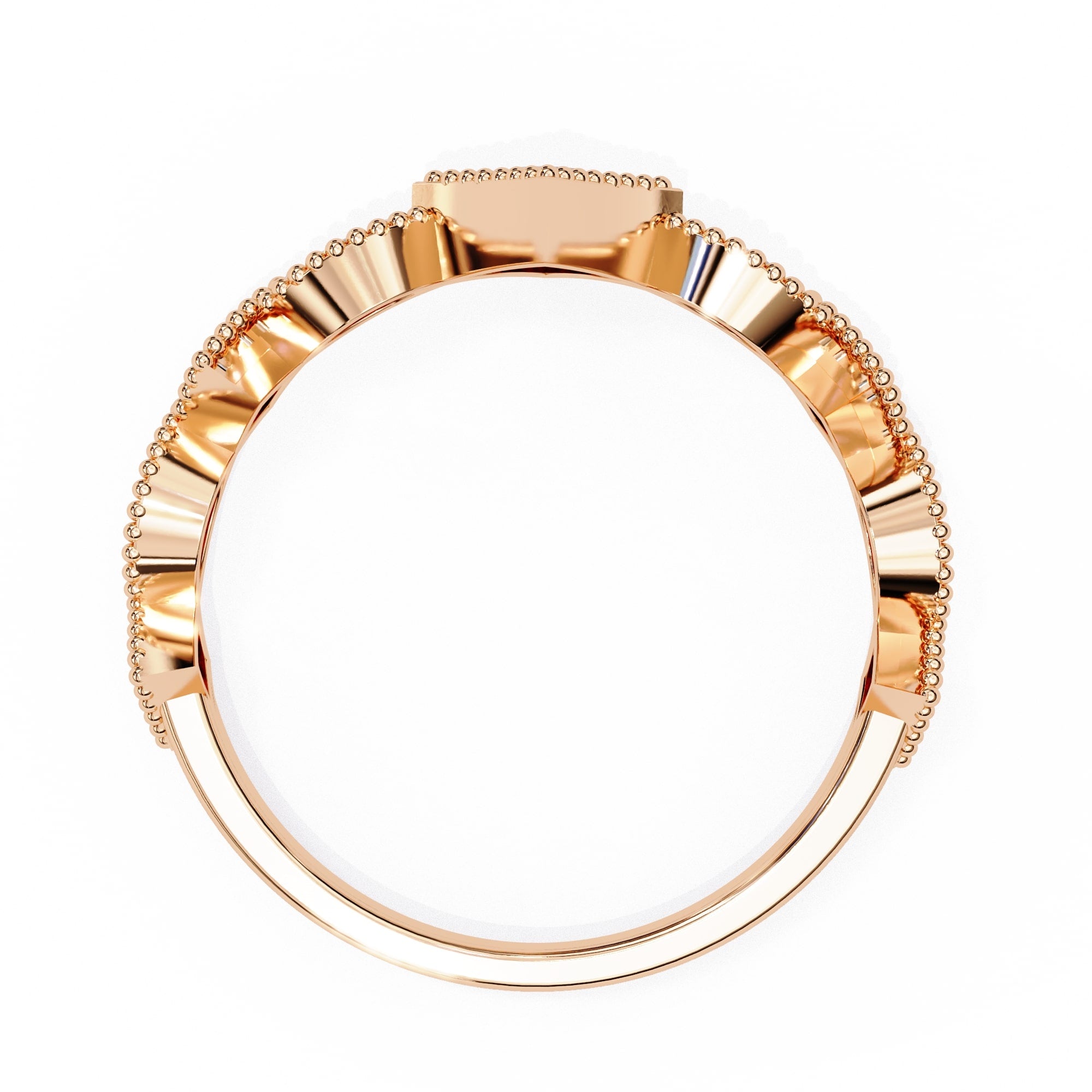 Elegant Diamond Side Stone Brilliance Ring