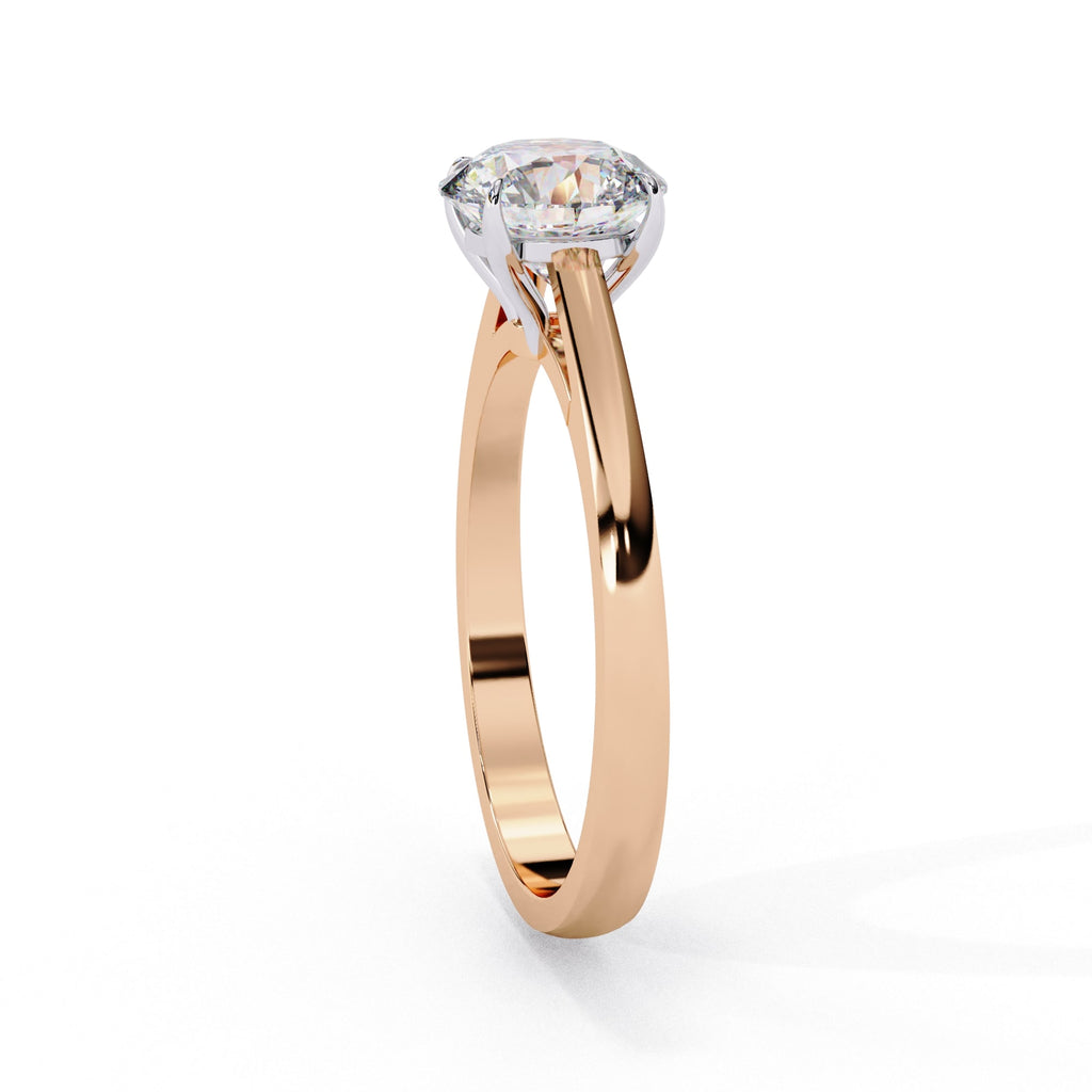 Elegant Solitaire Central Stone Ring