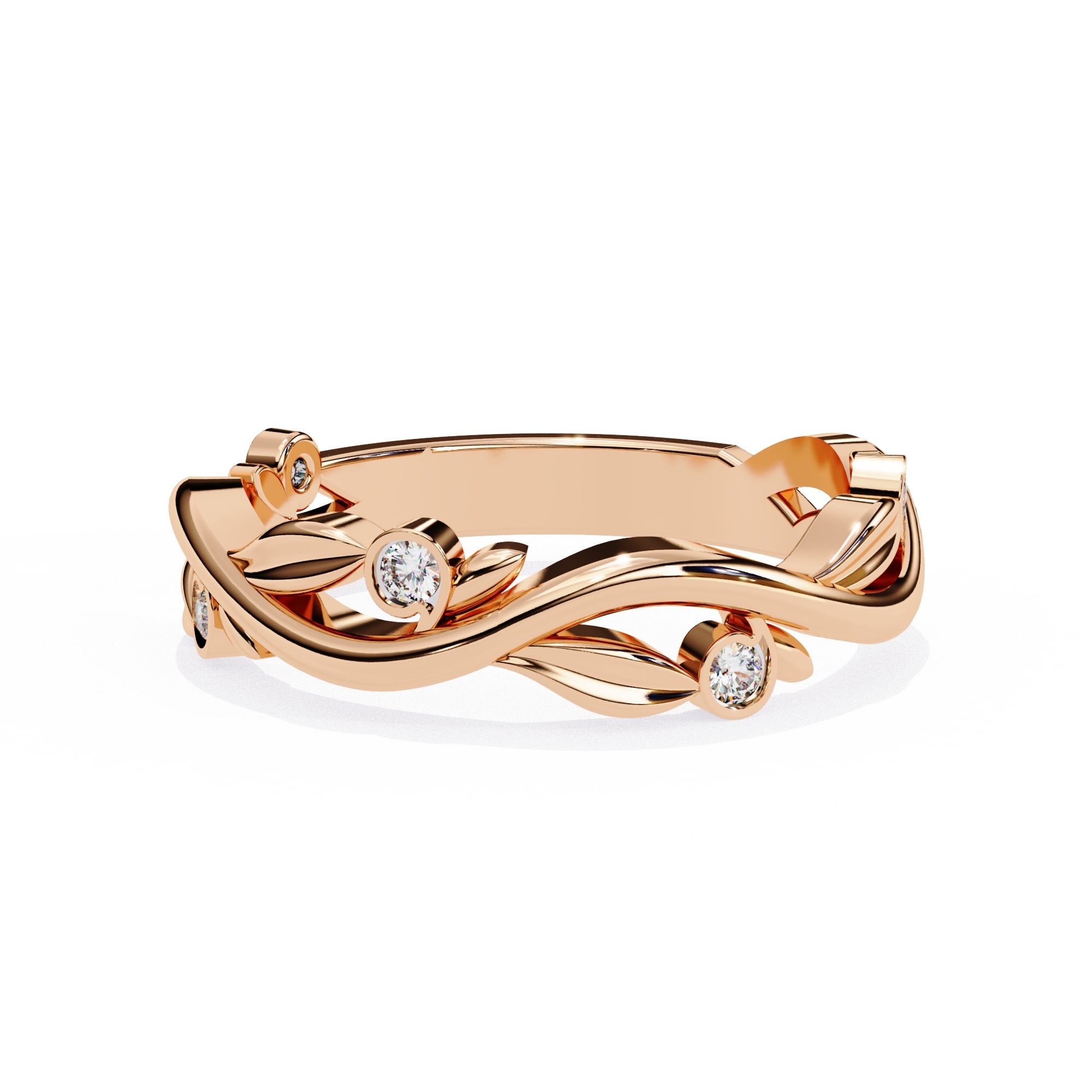 Elegant Diamond Side Stone Brilliance Ring