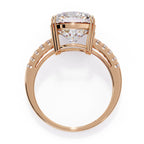 Elegant Diamond Side Stone Brilliance Ring