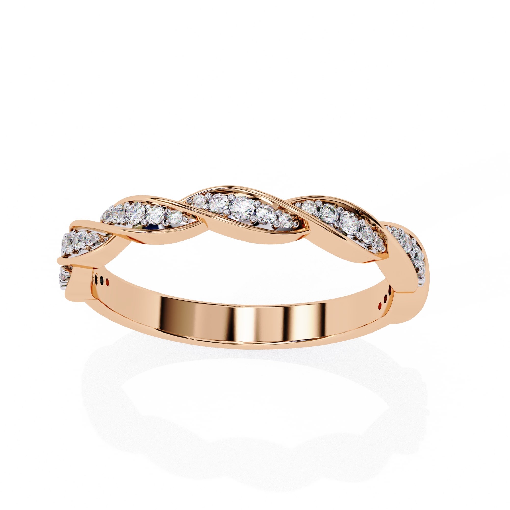 Elegant Diamond Side Stone Brilliance Ring